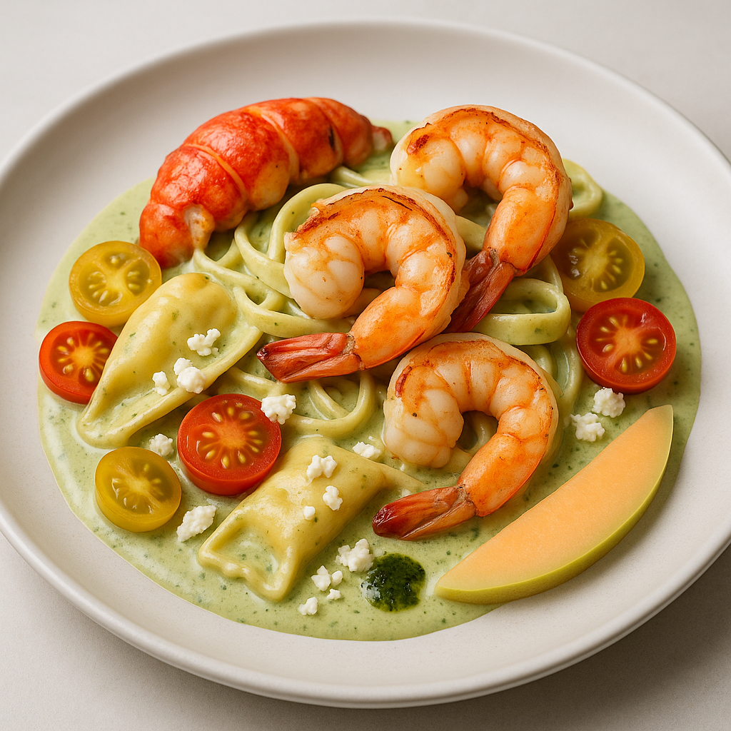 Shrimp and Lobster Fettuccine